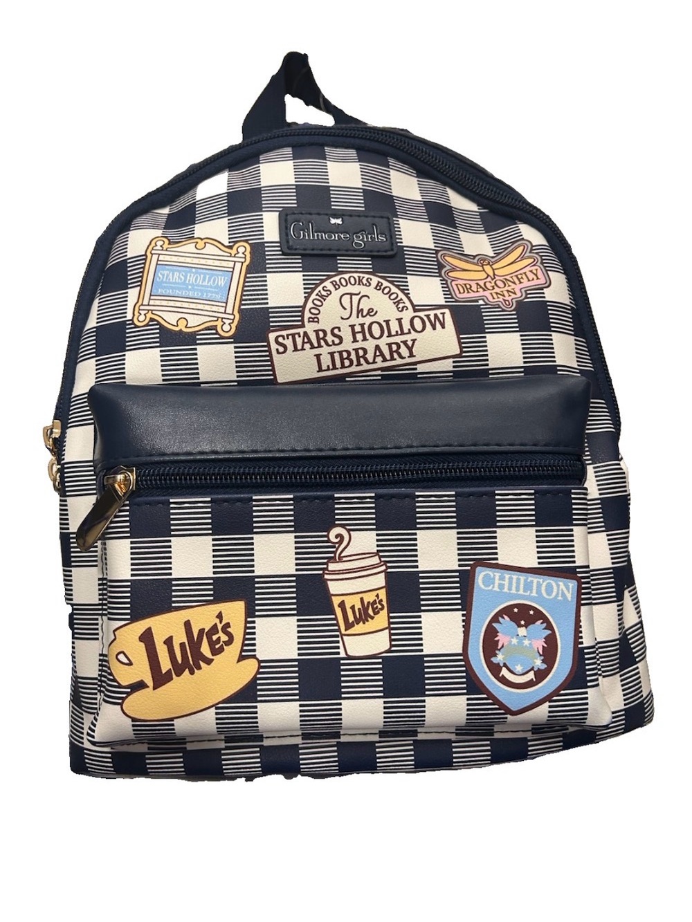 NWT Gilmore Girls Hollow Library backpack navy bag viral